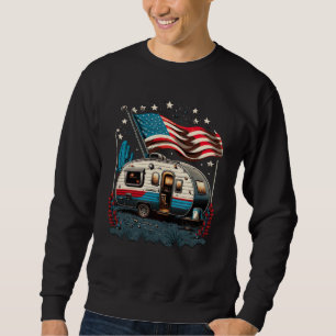 Patriotic Camping And Caravan Adventure USA  6 Sweatshirt
