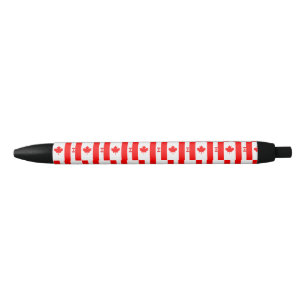  Patriotic Canada Flag   Black Ink Pen
