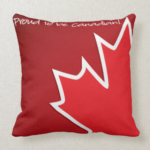 Patriotic Canada Maple Leaf Cushion