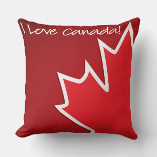 Patriotic Canada Maple Leaf Cushion