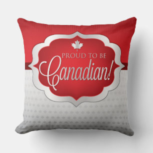 Patriotic Canada Maple Leaf Pattern Cushion