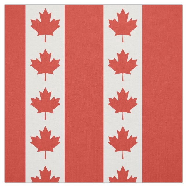 Patriotic Canadian Flag Fabric (Swatch)
