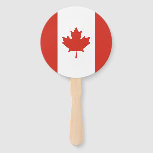 Patriotic Canadian Flag Hand Fan