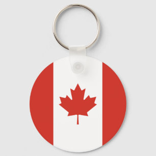 Patriotic Canadian Flag Key Ring