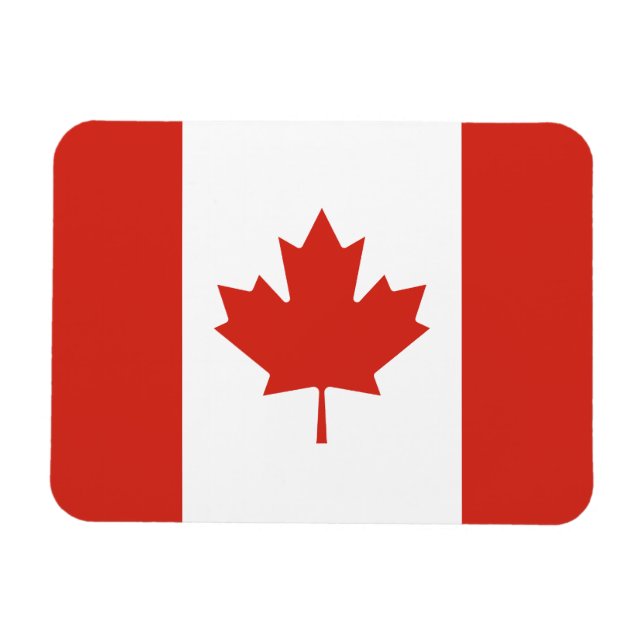 Patriotic Canadian Flag Magnet (Horizontal)