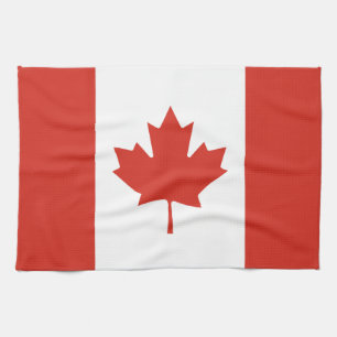 Patriotic Canadian Flag Tea Towel