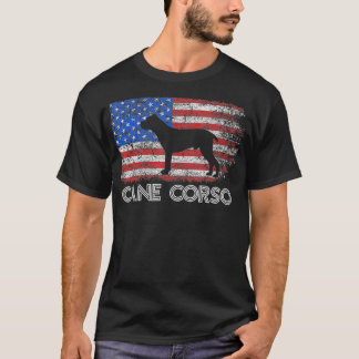 Patriotic Cane Corso American Flag Cane Corso 4th  T-Shirt