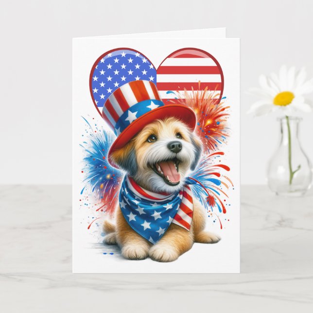 Patriotic Canine Card (Small Plant)