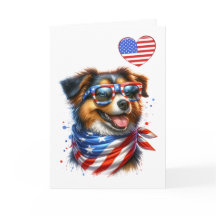 Patriotic Canine Card