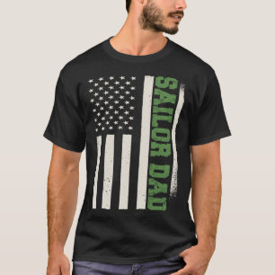 Patriotic Captain Boat Sailing Navy Boating Sailor T-Shirt
