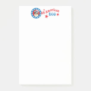 Patriotic Cardigan Welsh Corgi Post-it Notes