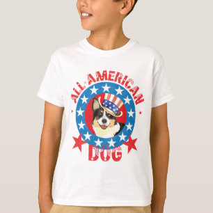 Patriotic Cardigan Welsh Corgi T-Shirt