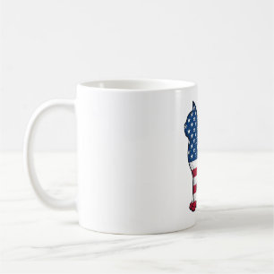 Patriotic Cat Vintage Engraving Vector Design_1 Coffee Mug