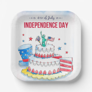 Patriotic Celebration Paper Plate