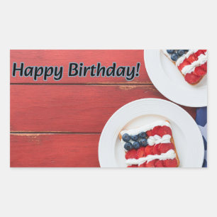 Patriotic Celebration Rectangular Sticker