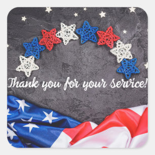 Patriotic Celebration Square Sticker