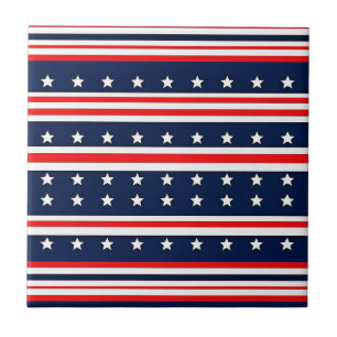 Patriotic Ceramic Tile