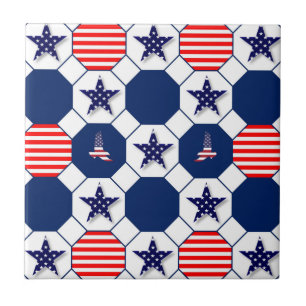 Patriotic Ceramic Tile