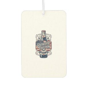 Patriotic Cherry Soda Retro Vector Graphic Tee_1 Car Air Freshener