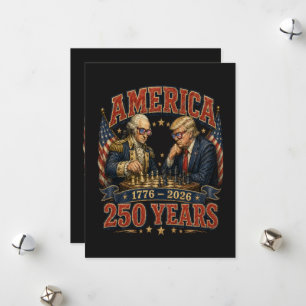 Patriotic Chess 250 Holiday Card