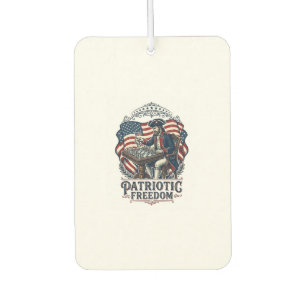 Patriotic Chess Player Vector Graphic Tee Car Air Freshener
