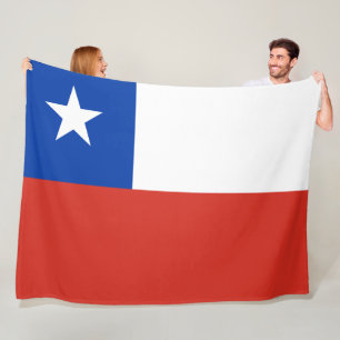 Patriotic Chile flag Chileans Fleece Blanket