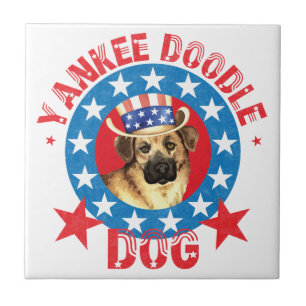 Patriotic Chinook Ceramic Tile