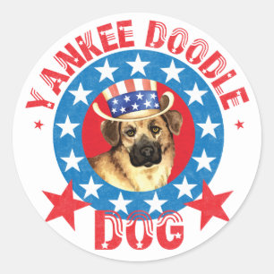 Patriotic Chinook Classic Round Sticker