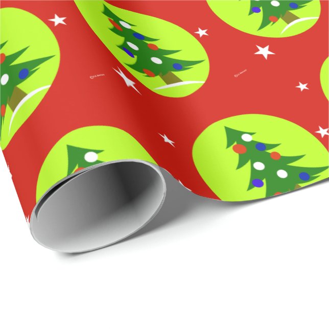 Patriotic Christmas Gift Wrap Wrapping Paper (Roll Corner)
