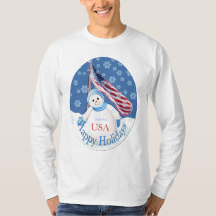 Patriotic Christmas T-shirt for Troops