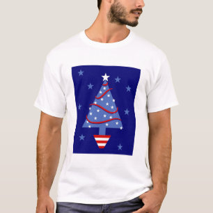 Patriotic Christmas Tree T-Shirt