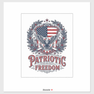Patriotic Christmas Vector Graphic Tee