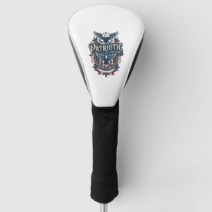 Patriotic Christmas Vector Graphic Tee (2) Golf Head Cover