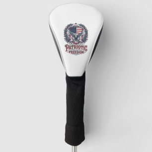 Patriotic Christmas Vector Graphic Tee Golf Head Cover