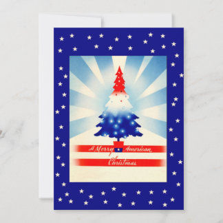 Patriotic Christmas Welcome Home Party Invitation