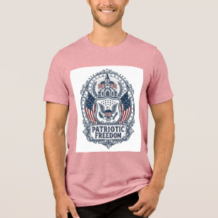 Patriotic Church Camp Vector Graphic Tee