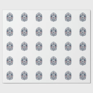Patriotic Church Camp Vector Graphic Tee Wrapping Paper