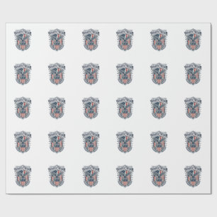 Patriotic City Pride Series Vector Graphic Tee Wrapping Paper