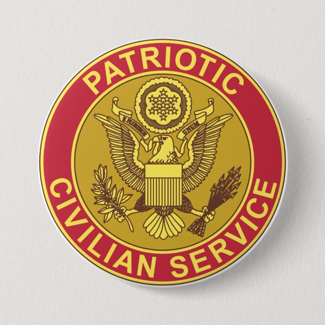 PATRIOTIC CIVILIAN SERVICE 7.5 CM ROUND BADGE (Front)