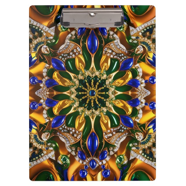 Patriotic Clipboard with Brazil Colours (Front)