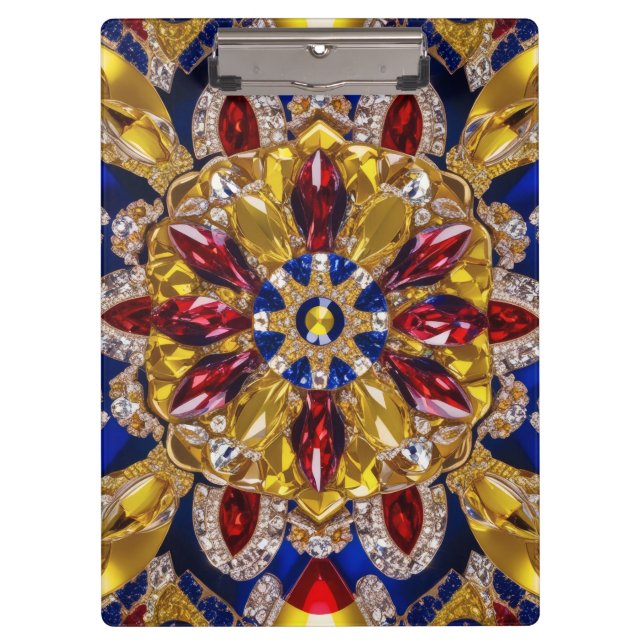 Patriotic Clipboard with Colombia Colours (Front)