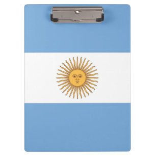 Patriotic Clipboard with flag of Argentina