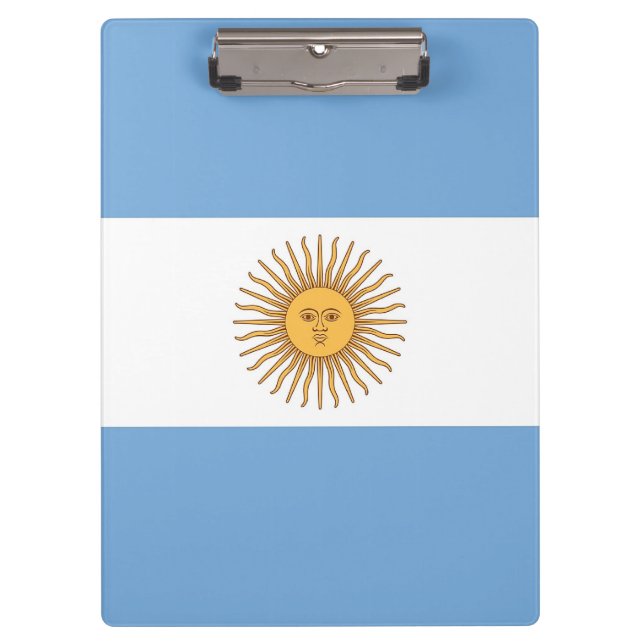 Patriotic Clipboard with flag of Argentina (Front)