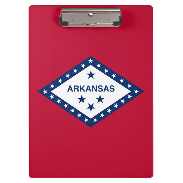 Patriotic Clipboard with flag of Arkansas, USA (Front)