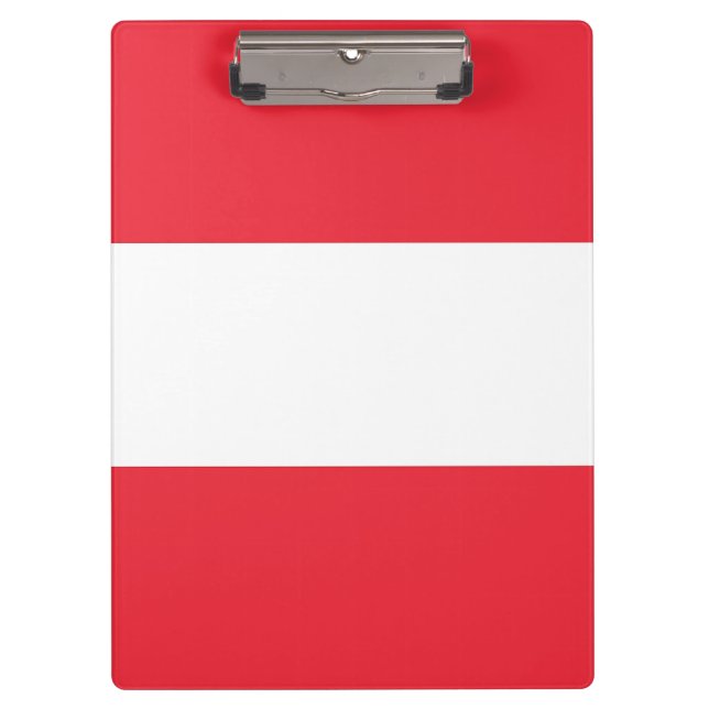 Patriotic Clipboard with flag of Austria (Front)