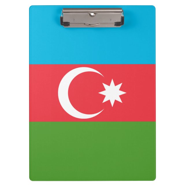 Patriotic Clipboard with flag of Azerbaijan (Front)