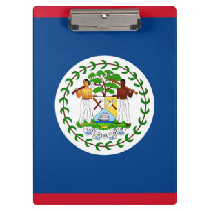 Patriotic Clipboard with flag of Belise