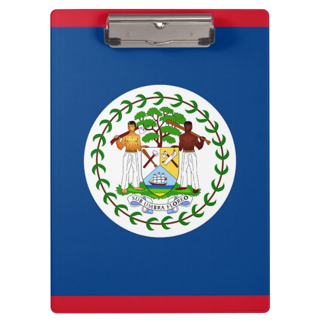 Patriotic Clipboard with flag of Belise (Front)