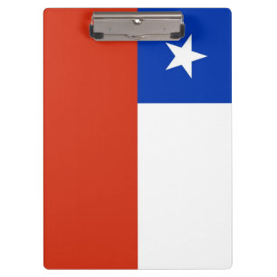 Patriotic Clipboard with flag of Chile