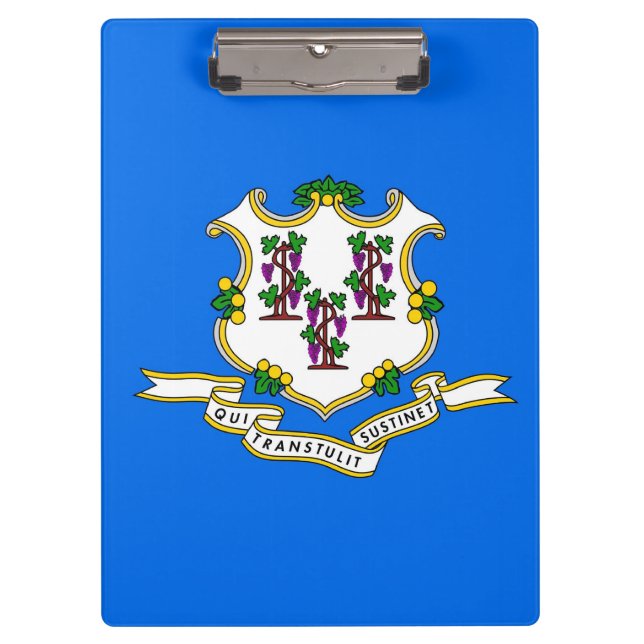 Patriotic Clipboard with flag of Connecticut, USA (Front)